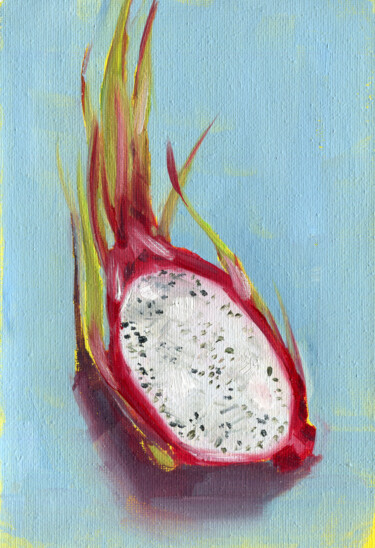 Peinture intitulée "Dragon fruit" par Anja Rudko, Œuvre d'art originale, Huile