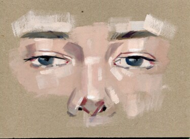 Картина под названием "Eyes 3" - Anja Rudko, Подлинное произведение искусства, Масло