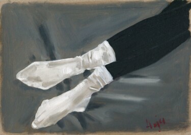 Картина под названием "Legs" - Anja Rudko, Подлинное произведение искусства, Масло