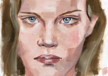 Malerei mit dem Titel "Portrait 4" von Anja Rudko, Original-Kunstwerk, Öl
