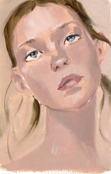 Картина под названием "Portrait 6" - Anja Rudko, Подлинное произведение искусства, Масло