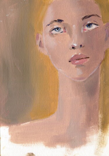 Ζωγραφική με τίτλο "Portrait 7" από Anja Rudko, Αυθεντικά έργα τέχνης, Λάδι