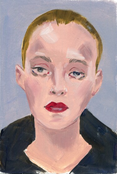 Painting titled "Portrait 11" by Anja Rudko, Original Artwork, Oil