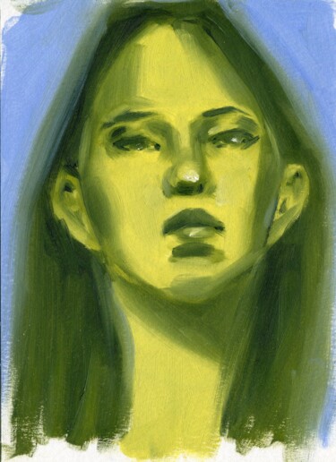 Картина под названием "Portrait 13" - Anja Rudko, Подлинное произведение искусства, Масло