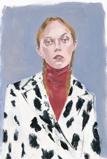 "Portrait 15" başlıklı Tablo Anja Rudko tarafından, Orijinal sanat, Petrol