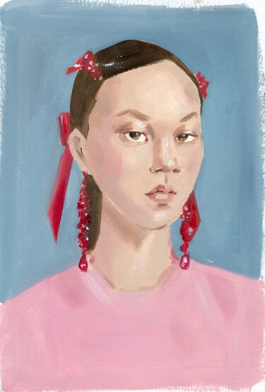 Ζωγραφική με τίτλο "Portrait 19" από Anja Rudko, Αυθεντικά έργα τέχνης, Λάδι
