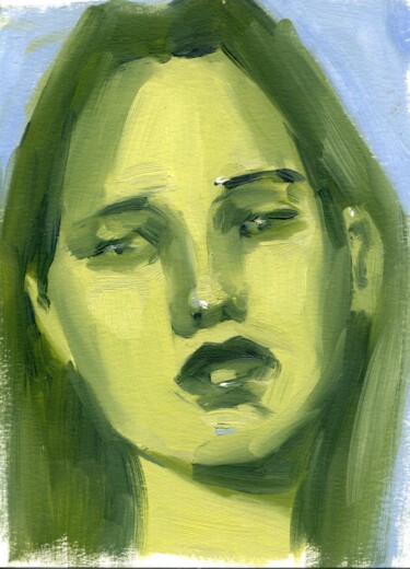 Картина под названием "Portrait 20" - Anja Rudko, Подлинное произведение искусства, Масло
