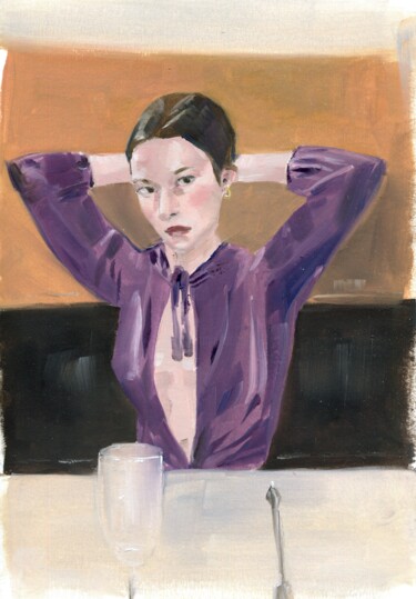 "Portrait 18" başlıklı Tablo Anja Rudko tarafından, Orijinal sanat, Petrol