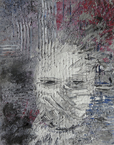Malerei mit dem Titel "Trauerzustand" von Anja Semling, Original-Kunstwerk, Acryl