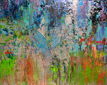 Malerei mit dem Titel "Farbsinfonie" von Anja Semling, Original-Kunstwerk, Acryl Auf Keilrahmen aus Holz montiert