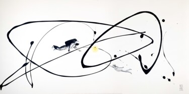 Картина под названием "Attraction" - Anja Spagl, Подлинное произведение искусства, Акрил