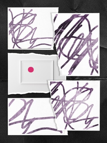 Digital Arts titled "Pink Point" by Anja Tippmann, Original Artwork, Digital Collage
