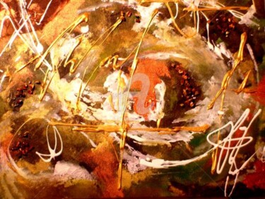Malerei mit dem Titel "Herbststurm" von Anja Haschberger, Original-Kunstwerk