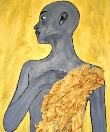Malerei mit dem Titel "THE RAGE" von Anji Lesourne, Original-Kunstwerk, Öl