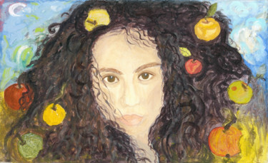 Painting titled "ранетка" by Anjelika, Original Artwork