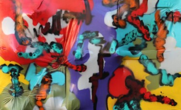 Malerei mit dem Titel "Placenta" von Anka Girls, Original-Kunstwerk, Sprühfarbe