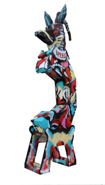 Скульптура под названием "Speed" - Anka Girls, Подлинное произведение искусства, Рисунок распылителем краски
