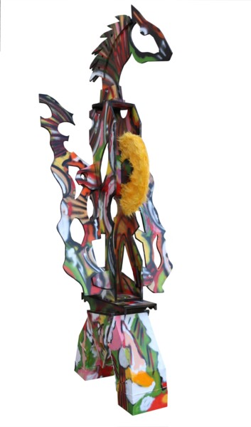 Skulptur mit dem Titel "Solaris" von Anka Girls, Original-Kunstwerk, Sprühfarbe