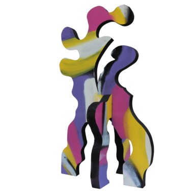 Skulptur mit dem Titel "U7" von Anka Girls, Original-Kunstwerk, Sprühfarbe