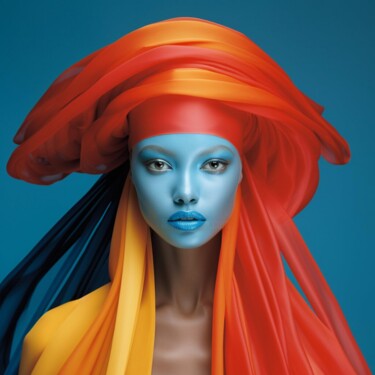 Digital Arts titled "AFRICA WOMAN" by Anki, Original Artwork, AI generated image