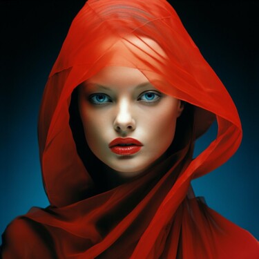 Digital Arts titled "RED #01" by Anki, Original Artwork, AI generated image