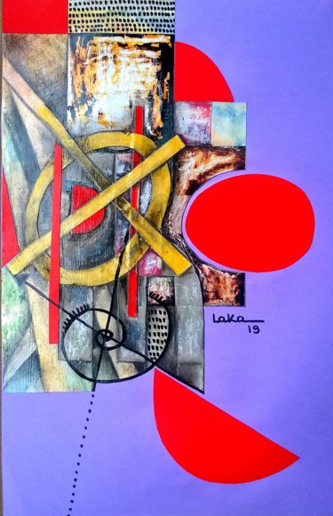 Collages intitulée "" Matrices intempor…" par Laka, Œuvre d'art originale, Collages