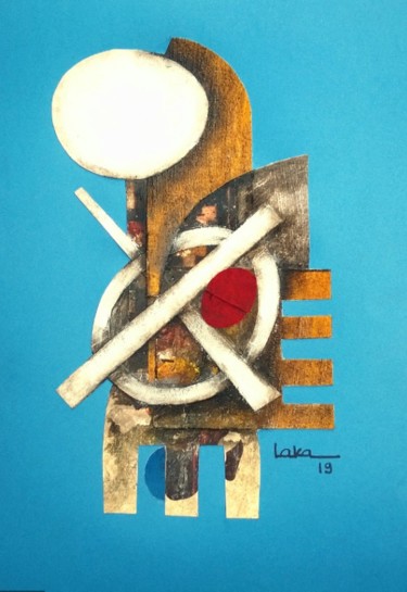Collages intitulée "De la série des " M…" par Laka, Œuvre d'art originale, Collages