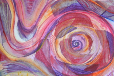 Schilderij getiteld "snail spiral" door Ann Buyse, Origineel Kunstwerk