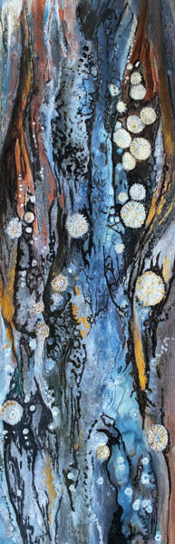 Картина под названием "Limpet Lodging" - Ann Dunbar, Подлинное произведение искусства, Акрил Установлен на Деревянная рама д…