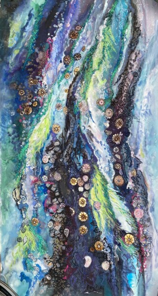 Картина под названием "Swept Aside" - Ann Dunbar, Подлинное произведение искусства, Акрил Установлен на Деревянная рама для…