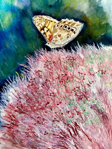 Painting titled "Seize the moment of…" by Ann Dunbar, Original Artwork, Watercolor Mounted on Cardboard