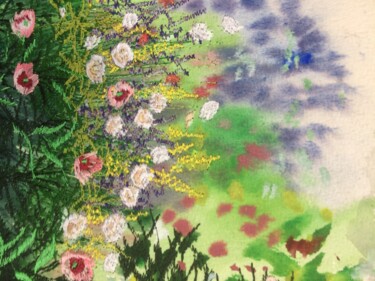 Malarstwo zatytułowany „Soft and Delicate” autorstwa Ann Dunbar, Oryginalna praca, Akwarela Zamontowany na Karton