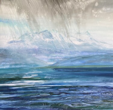 Картина под названием "Water wonders" - Ann Dunbar, Подлинное произведение искусства, Акрил Установлен на Деревянная рама дл…