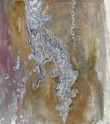 Pittura intitolato "Spouting Water Foun…" da Ann Dunbar, Opera d'arte originale, Acrilico Montato su Telaio per barella in l…