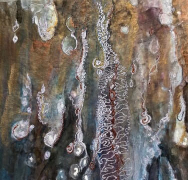 Painting titled "Spirts and Spouts" by Ann Dunbar, Original Artwork, Acrylic Mounted on Wood Stretcher frame