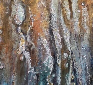 Картина под названием "Dribbles and Drople…" - Ann Dunbar, Подлинное произведение искусства, Акрил Установлен на Деревянная…
