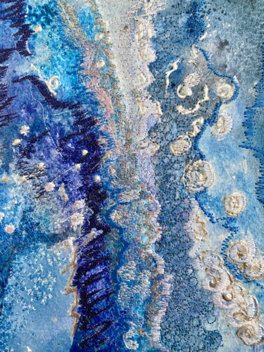 Peinture intitulée "Sinous water" par Ann Dunbar, Œuvre d'art originale, Acrylique Monté sur Carton