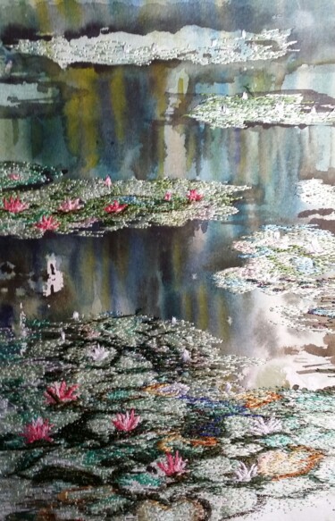 Painting titled "Wondrous" by Ann Dunbar, Original Artwork, Watercolor