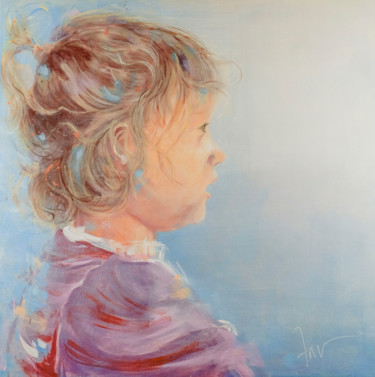 Painting titled "Chercher l'horizon" by Ann Masseaut-Franchet, Original Artwork, Acrylic