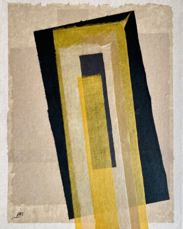 Colagens intitulada "Labyrinthe X X I" por Ann Ray, Obras de arte originais, Colagens
