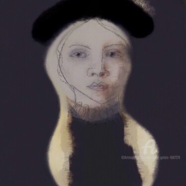 Arts numériques intitulée "La Petite" par Ann Saint-Gelais, Œuvre d'art originale, Peinture numérique