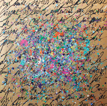 Картина под названием "" Message caché "" - Ann'Soco, Подлинное произведение искусства, Акрил