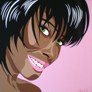 Painting titled "Angie" by Ann'Soco, Original Artwork