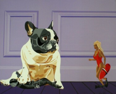 Peinture intitulée "Arrête Pamela!" par Ann'Soco, Œuvre d'art originale