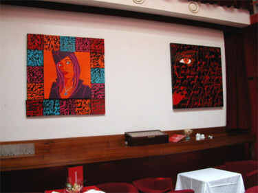 Peinture intitulée "Xpo "Mezzanine" 2003" par Ann'Soco, Œuvre d'art originale