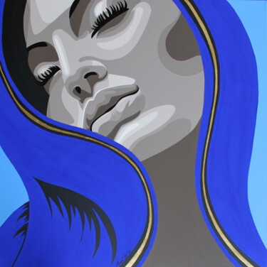 Croix en moi Peinture intitulée "Croix en moi" par Ann'Soco, Œuvre d'art originale
