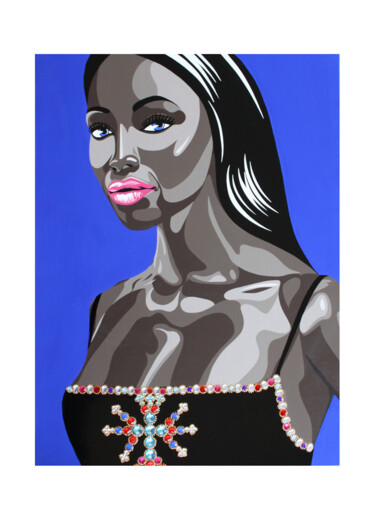 Цифровое искусство под названием "Lithographie " Happ…" - Ann'Soco, Подлинное произведение искусства, Бумага