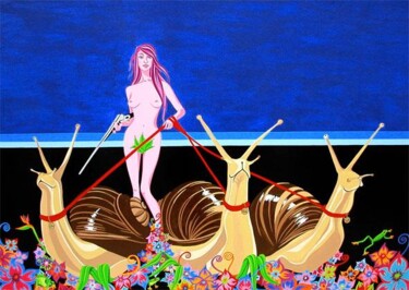 Peinture intitulée "Vénus" par Ann'Soco, Œuvre d'art originale, Huile