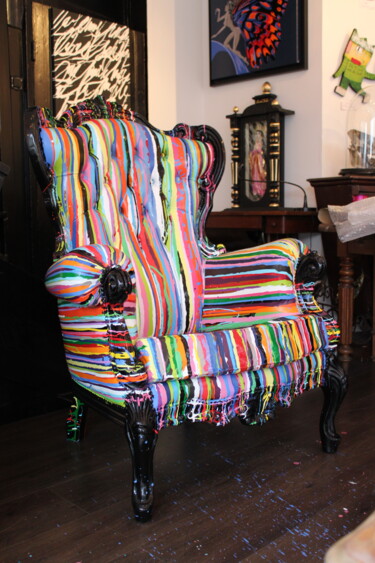 Fauteuil " Berlingot " Peinture intitulée "Fauteuil " Berlingo…" par Ann'Soco, Œuvre d'art originale, Acrylique