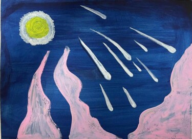 "Meteor" başlıklı Tablo Ann X tarafından, Orijinal sanat, Guaş boya